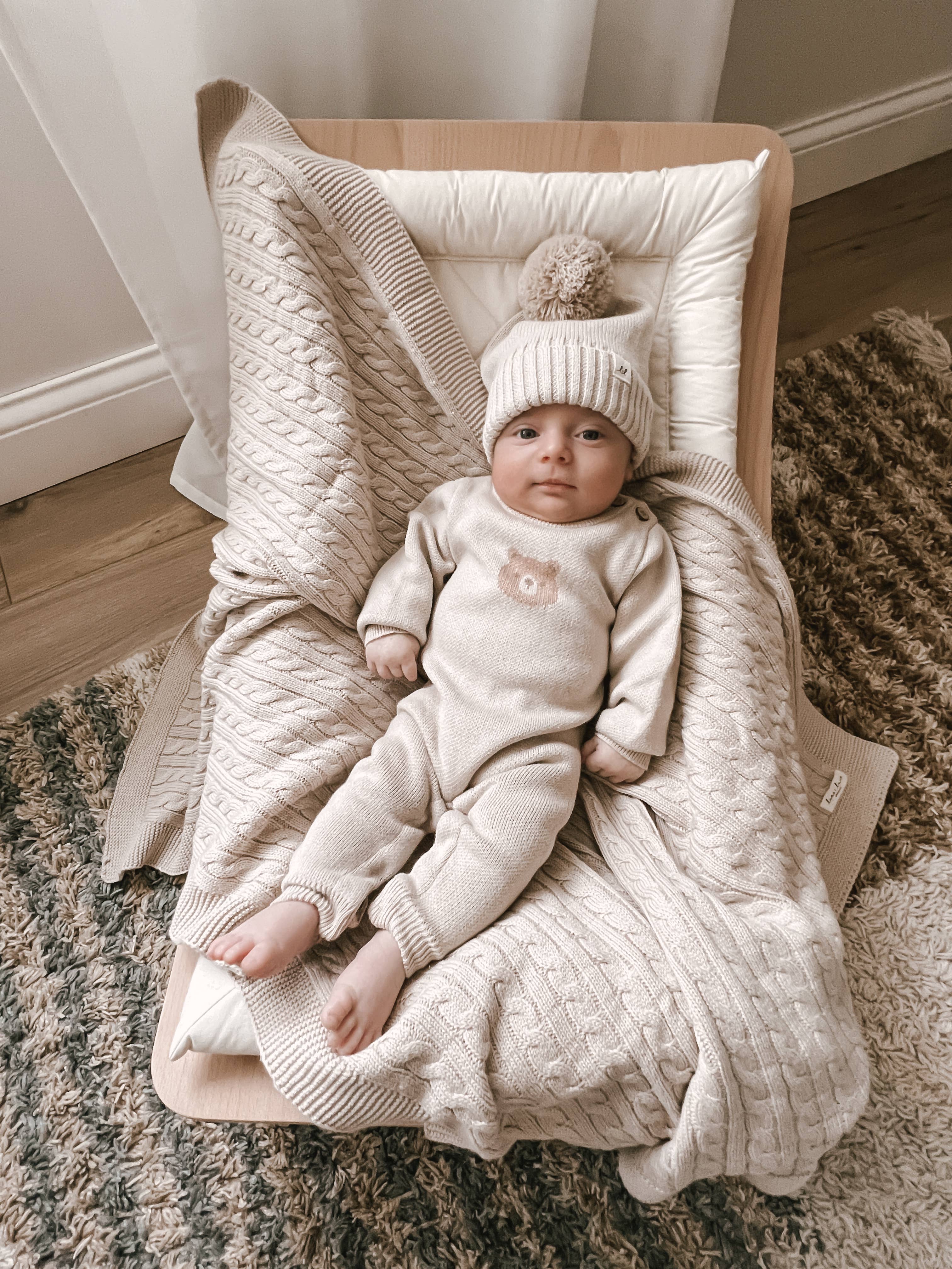 Image of Bear Jacquard Jumpsuit